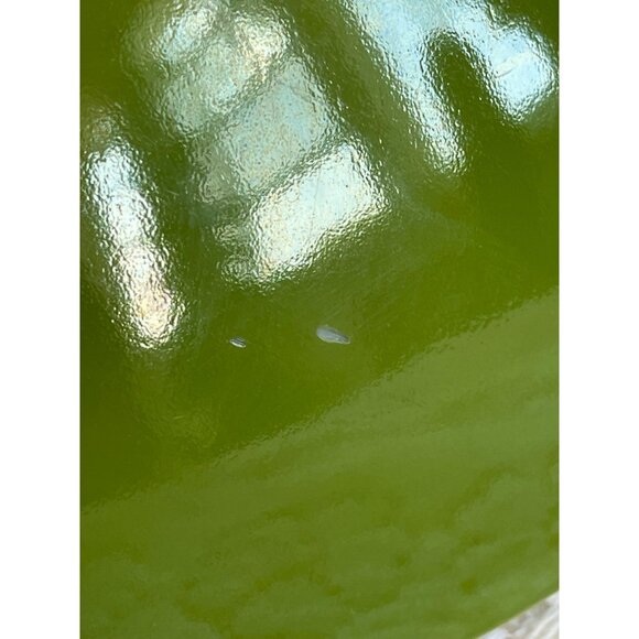 Vintage 1950s Pyrex 4 Qt Cinderellla Mixing Bowl #444 Solid Green - Picture 9 of 11